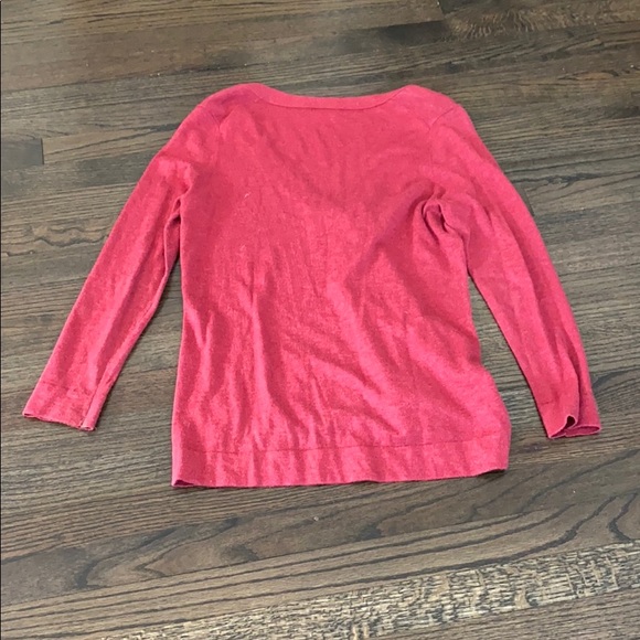 J. Jill Red Button Down Cardigan Sweater M Medium - Picture 8 of 8